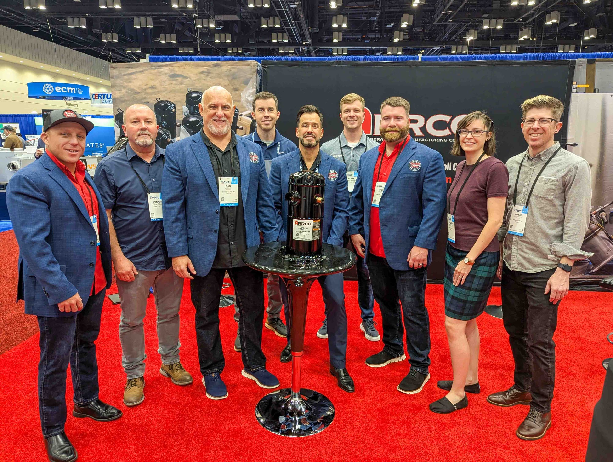 AHR 2025 Arrco Booth with Target Sales Team
